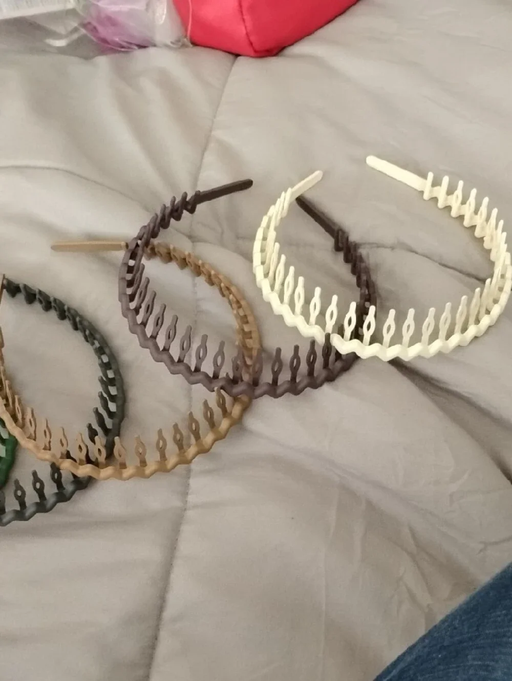 Set of Multicolor Zigzag Hairbands - Pack of 6